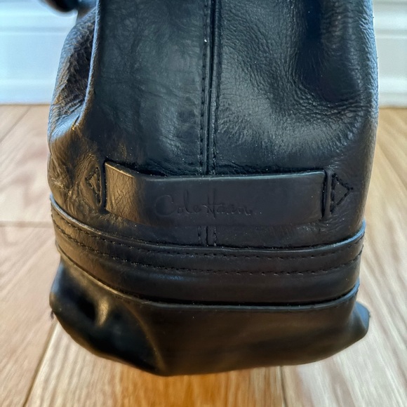 Cole Haan Black Leather Tote - Picture 3 of 10